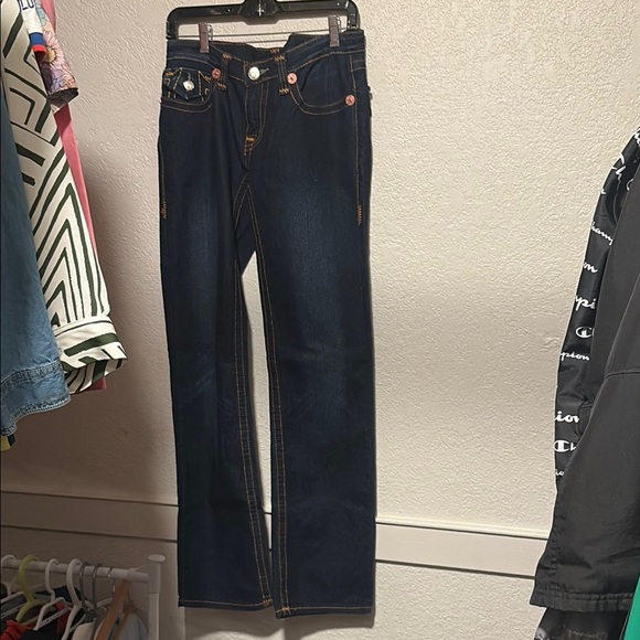 Classic Blue Straight Leg Jeans Timeless Style - Picture 1 of 11
